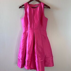 Eliza J Vibrant Pink Sleeveless Party Dress Fit and Flare Size 6 Holiday